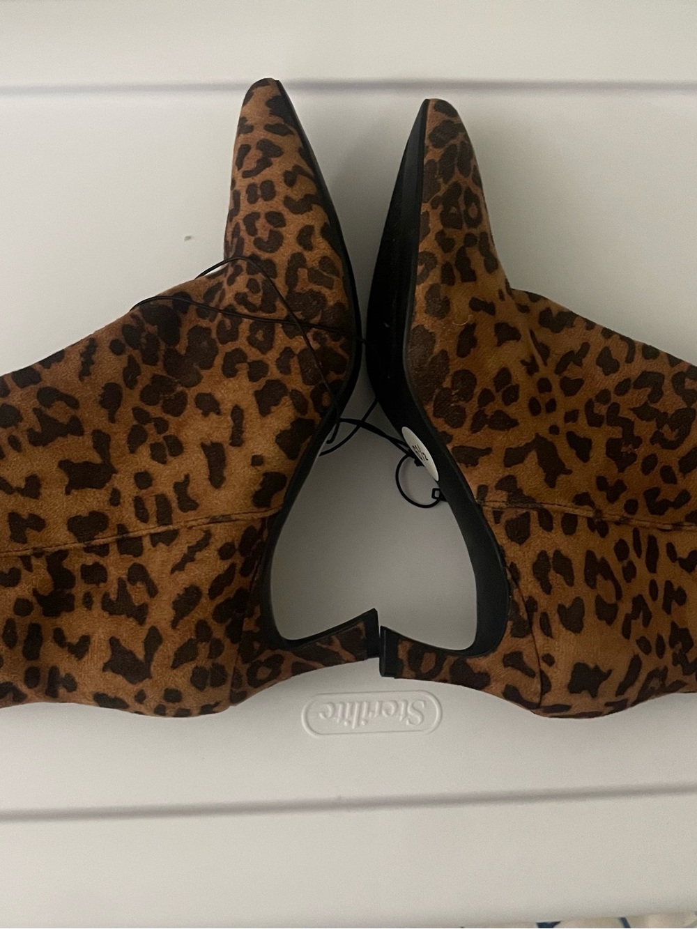 Leopard Print Ankle Booties - Brown Leopard